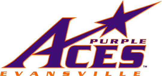 Evansville Purple Aces 2001-2018 Primary Logo iron on paper